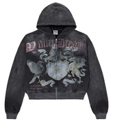 Vale Forever Vendetta Zip Up Hoodie Black