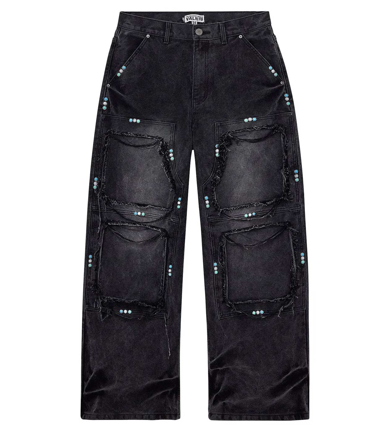 Vale Forever GEM Painters Denim Pants Black