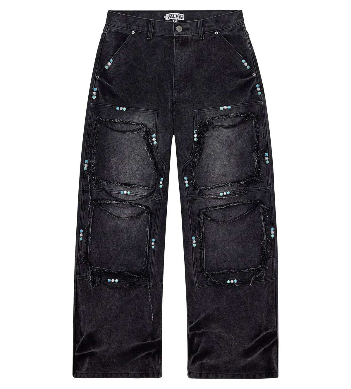 Vale Forever GEM Painters Denim Pants Black